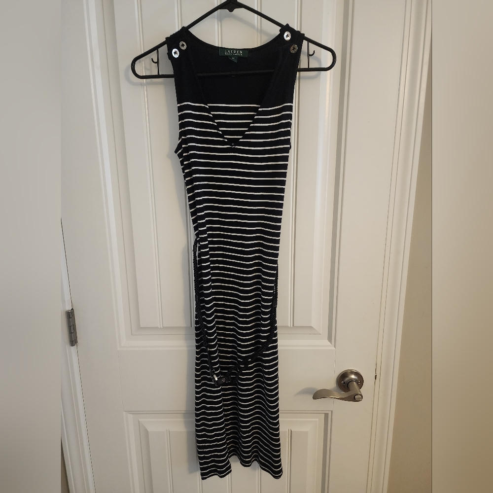 Ralph Lauren striped belt dress